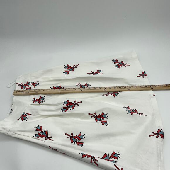 ZARA Skirt Women's Med Trafaluc Collection Textured Floral Print Knee Length - Picture 6 of 7